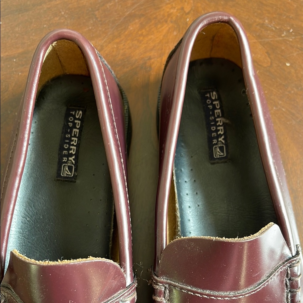 Sperry Kids Burgundy Dress Loafers Size 4 M - Picture 4 of 4